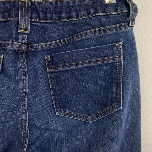 Woman's GAP Curvy Flare Blue Jeans Size 10 Mid Rise 34/31 Ankle 5 Pockets - Picture 11 of 16